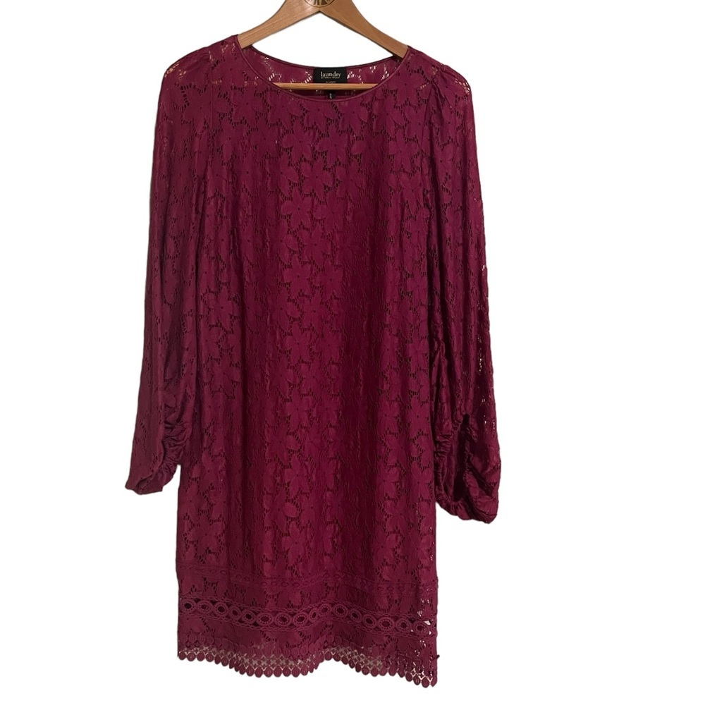 Laundry by Shelli Segal Long Sleeve Lace Dress Size 6